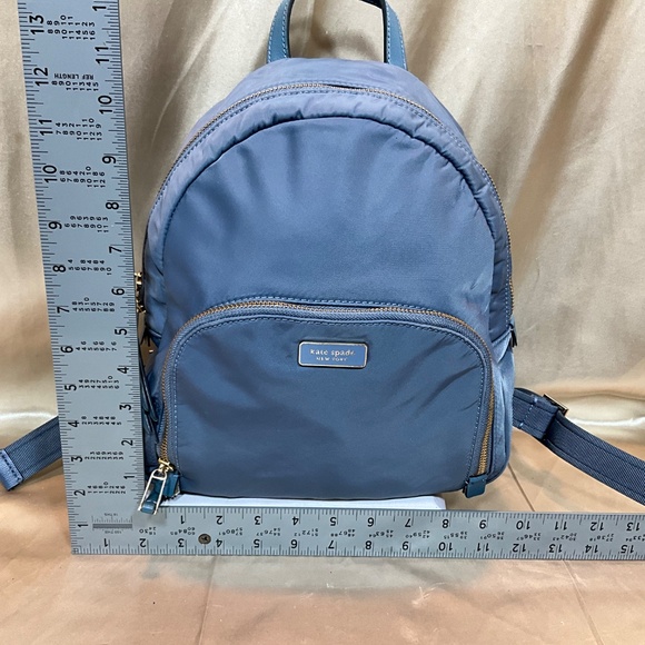 Kate Spade  Blue nylon backpack.   9-H6Eb - Picture 5 of 10